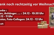 Dein Geschenk rechtzeitig vor Weihnachten